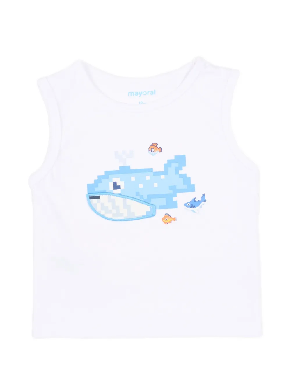 Mayoral Tanktop met print aan de voorkant Wit