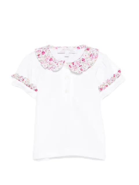 Mariella Ferrari floral-trims polo shirt