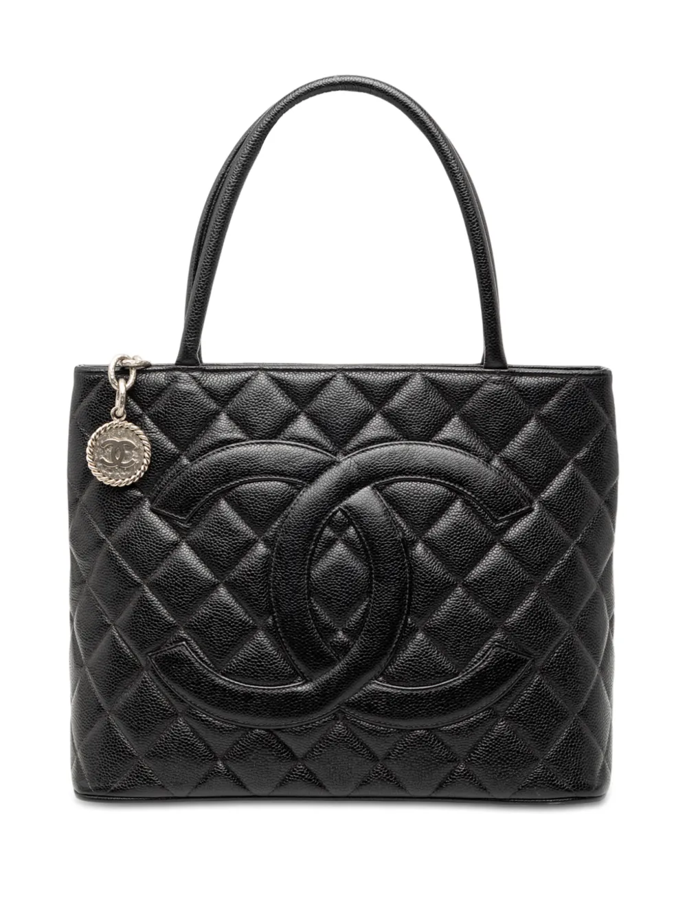 CHANEL Pre-Owned 1997-1999 Caviar Medallion tote bag - Nero