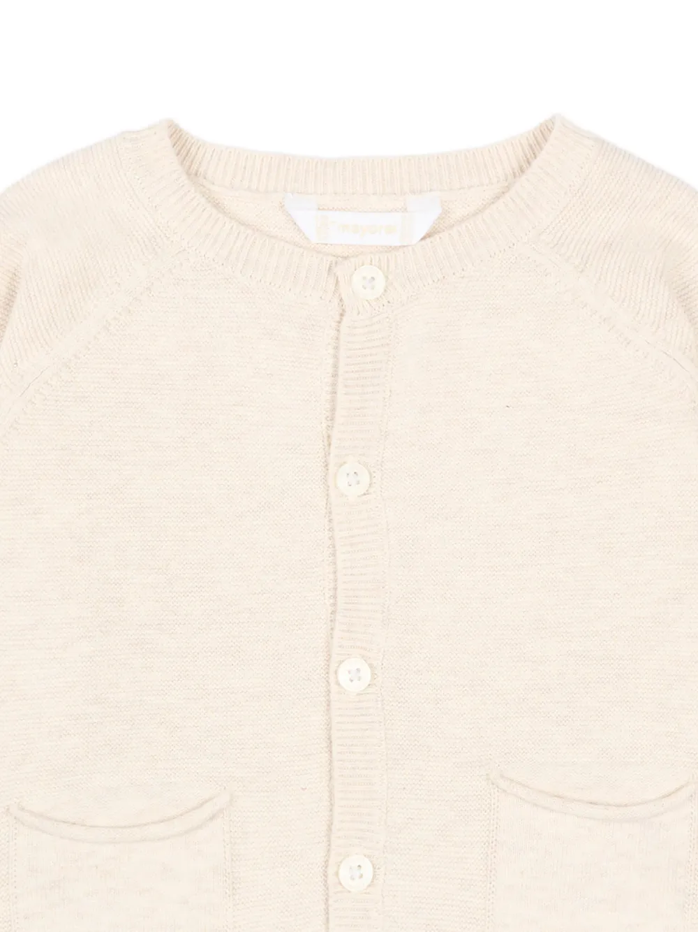  Mayoral Pocket-detail Cardigan - Neutrals 