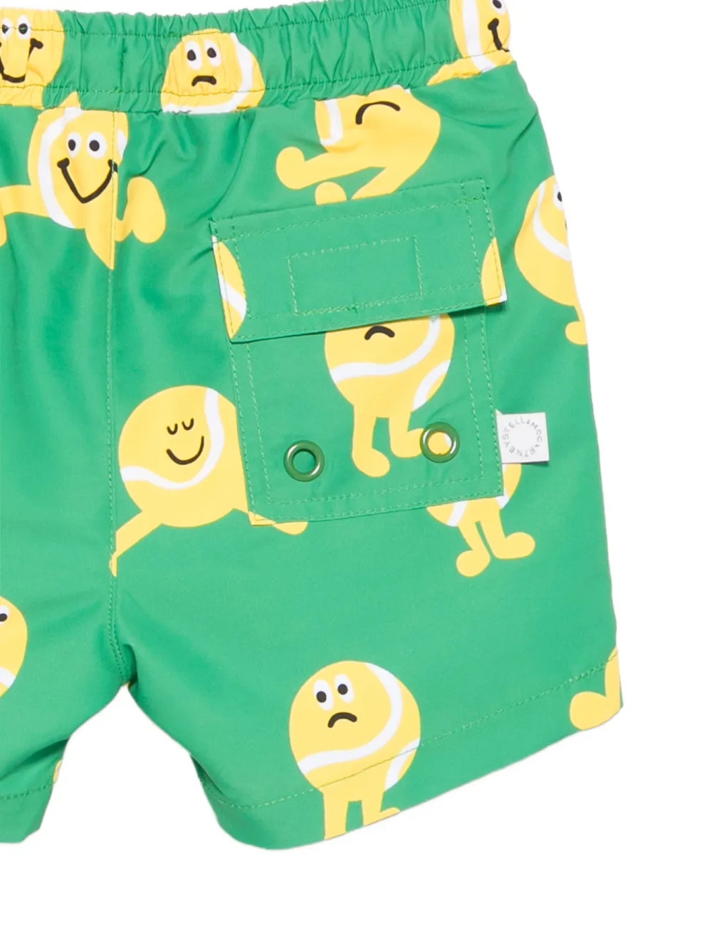  Stella Mccartney Kids Drawstring-fastening Swim Shorts - Green 