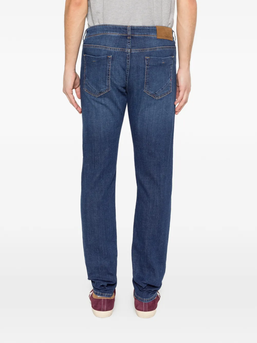 Incotex Jeans met vervaagd effect Blauw
