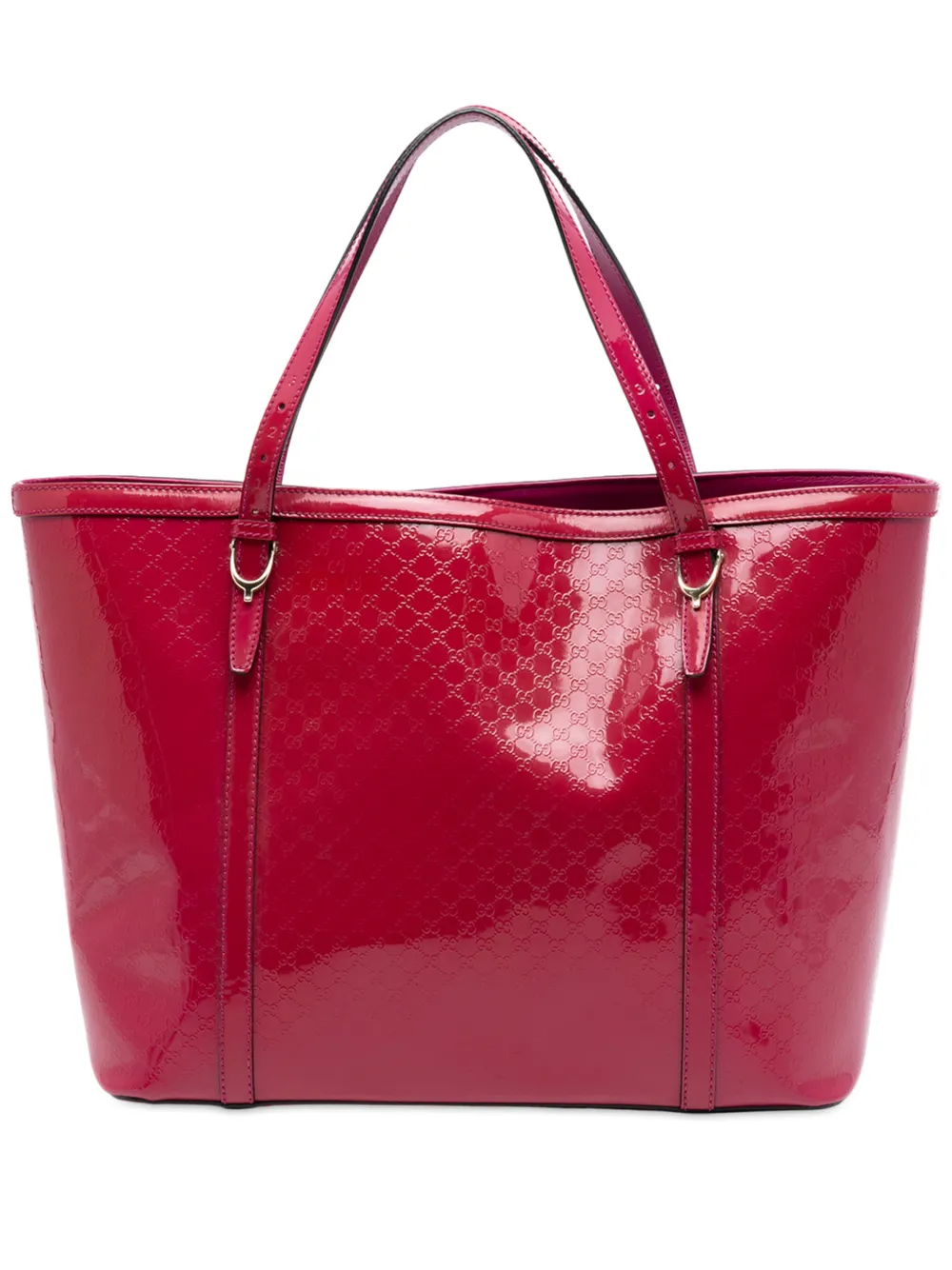 Gucci Pre-Owned 2016-2025 Patent Microguccissima Nice tote bag - Rosa