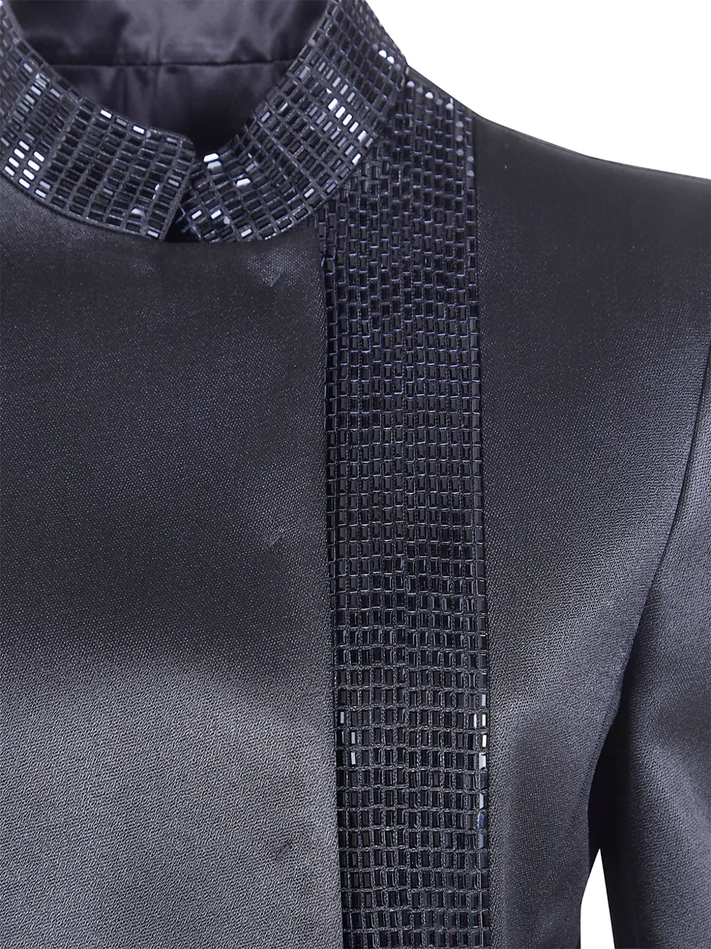  Giorgio Armani Mandarin-collar Jacket - Grey 