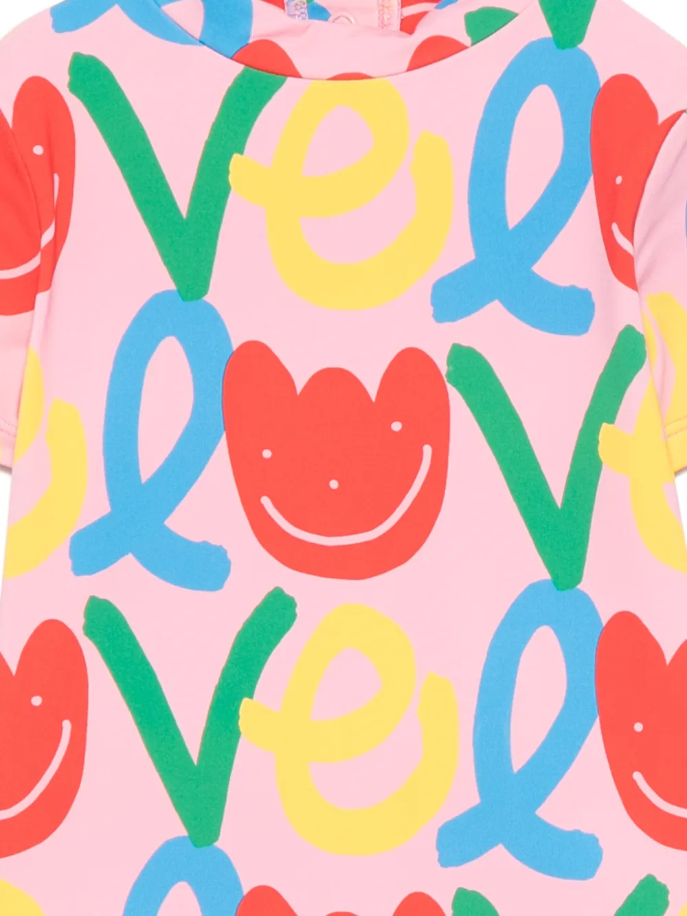 Stella McCartney Kids Badpak met korte mouwen Roze