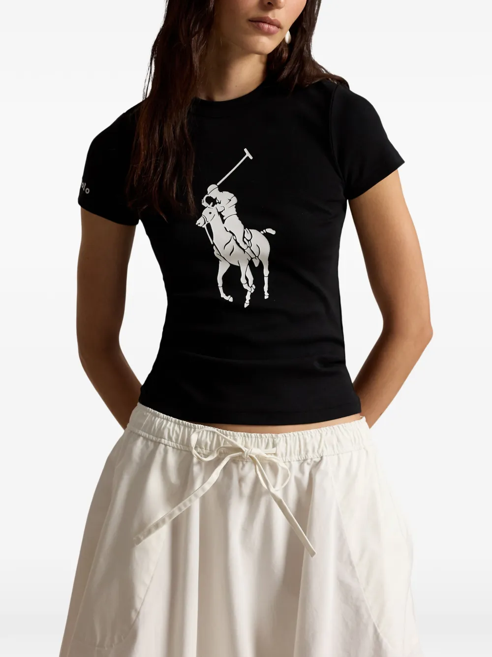 Polo Ralph Lauren T-shirt met logoprint Zwart