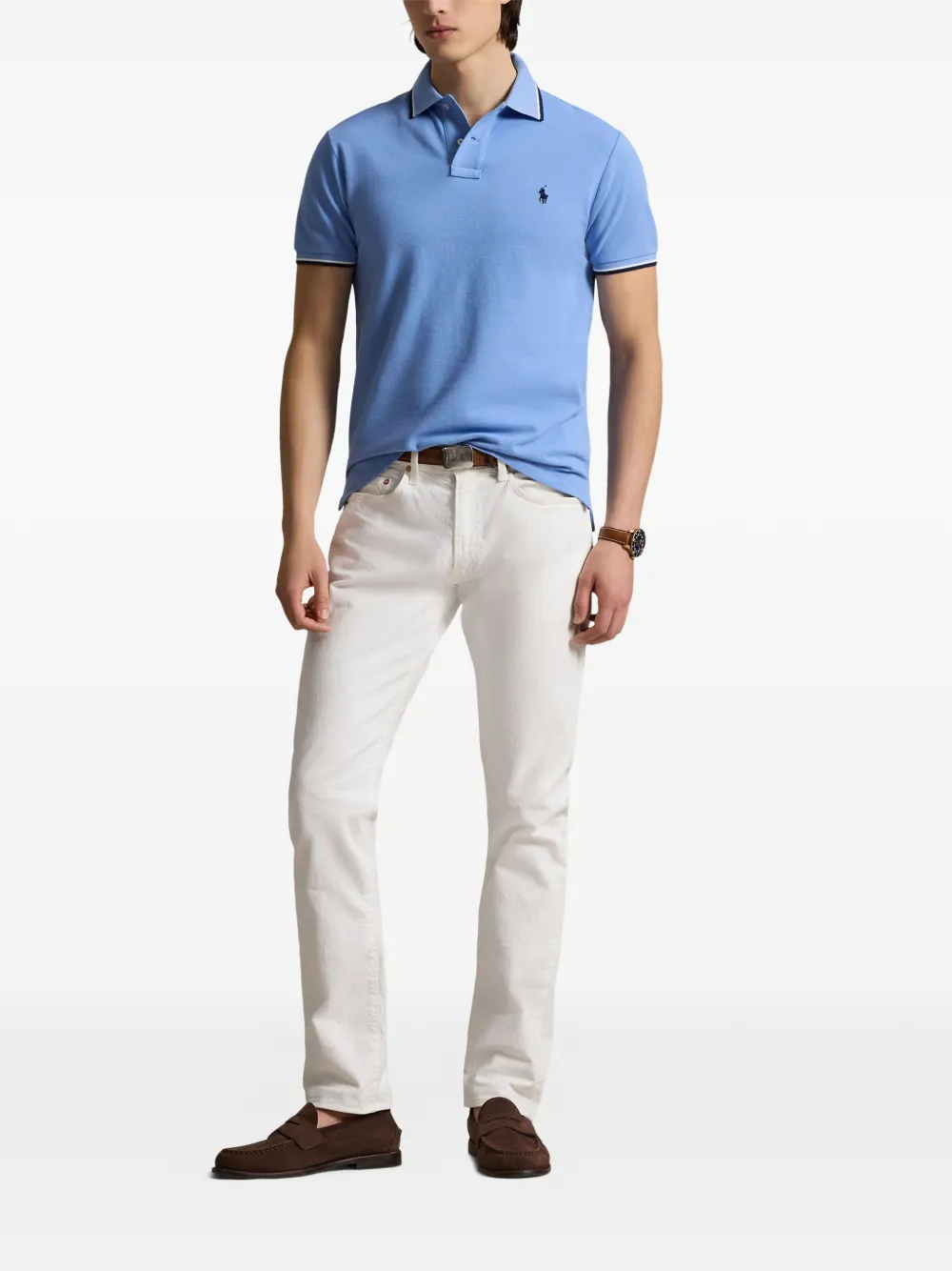 Polo Ralph Lauren Poloshirt met borduurwerk Blauw
