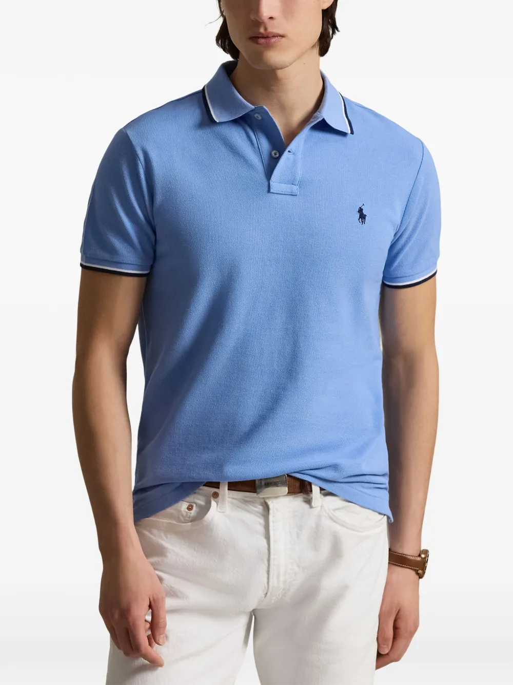 Polo Ralph Lauren Poloshirt met borduurwerk Blauw