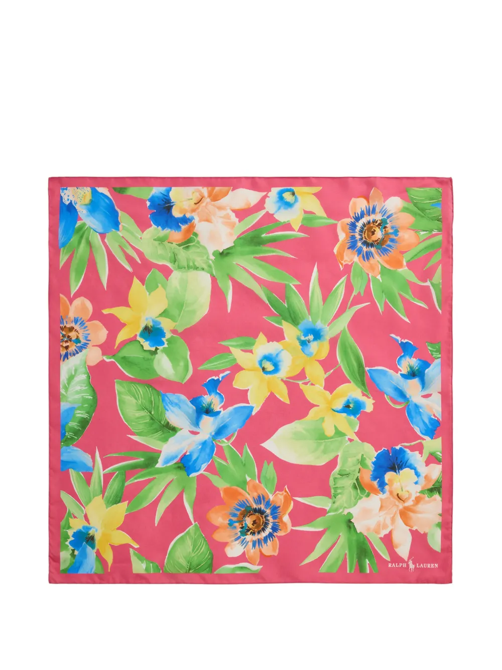 Polo Ralph Lauren floral-print pocket square - Rosa