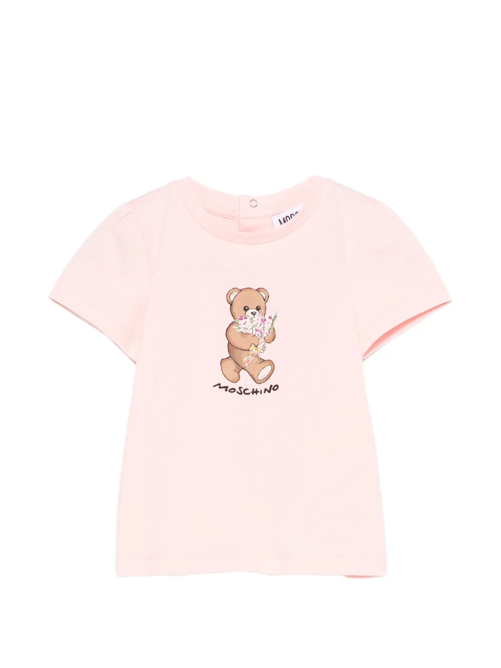 Moschino Kids bear-print T-shirt - Rosa
