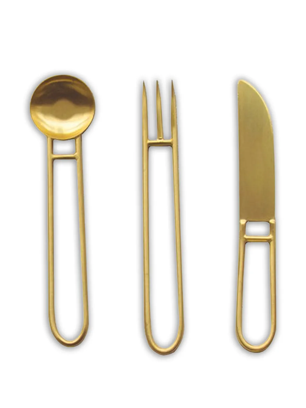 Natalia Criado Artefeco cutlery (set of three) - Gold