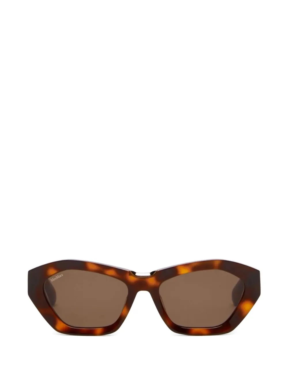Max Mara geometric-frame sunglasses - Marrone