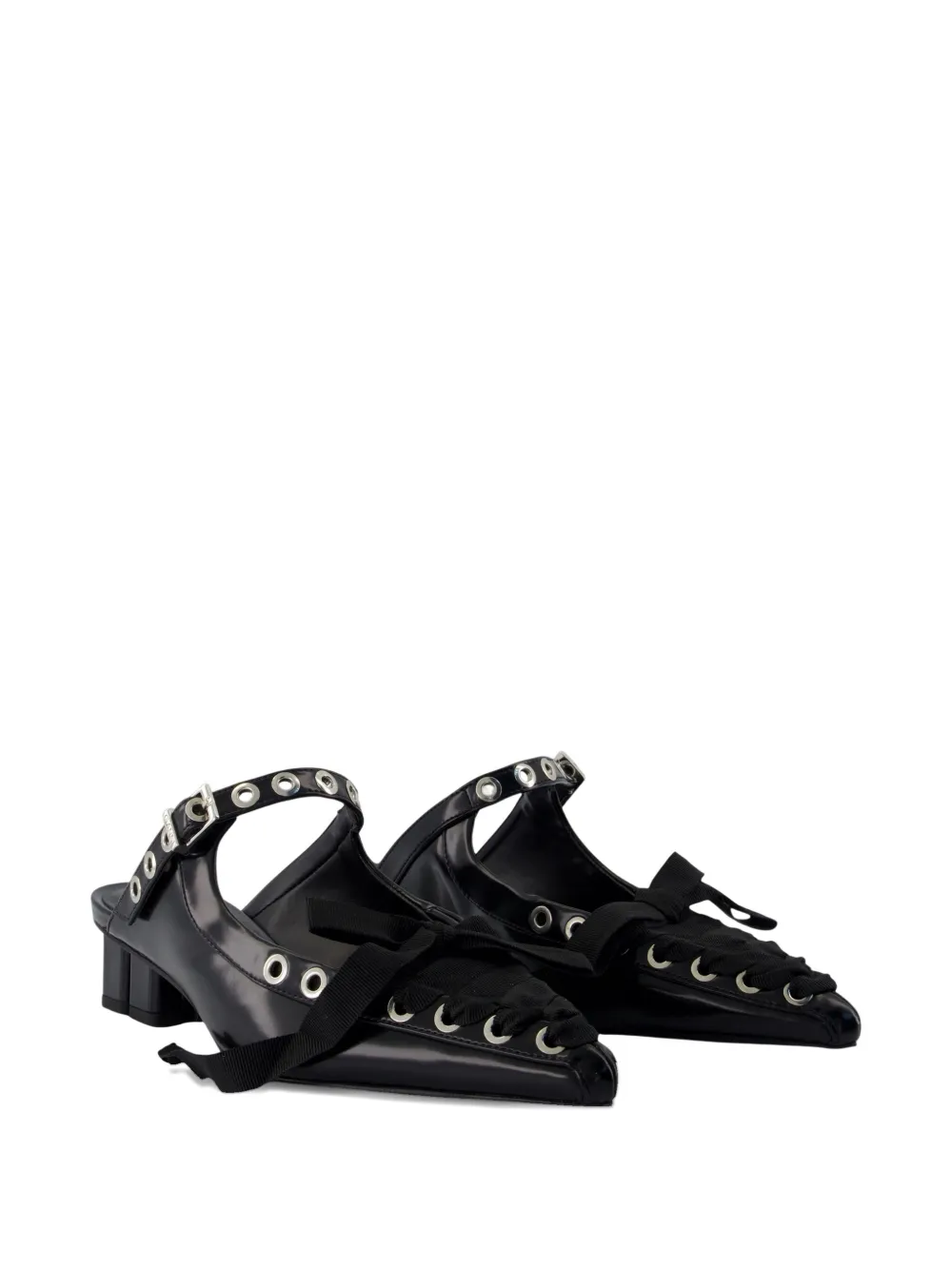 GANNI Sandalen met ringlets Zwart