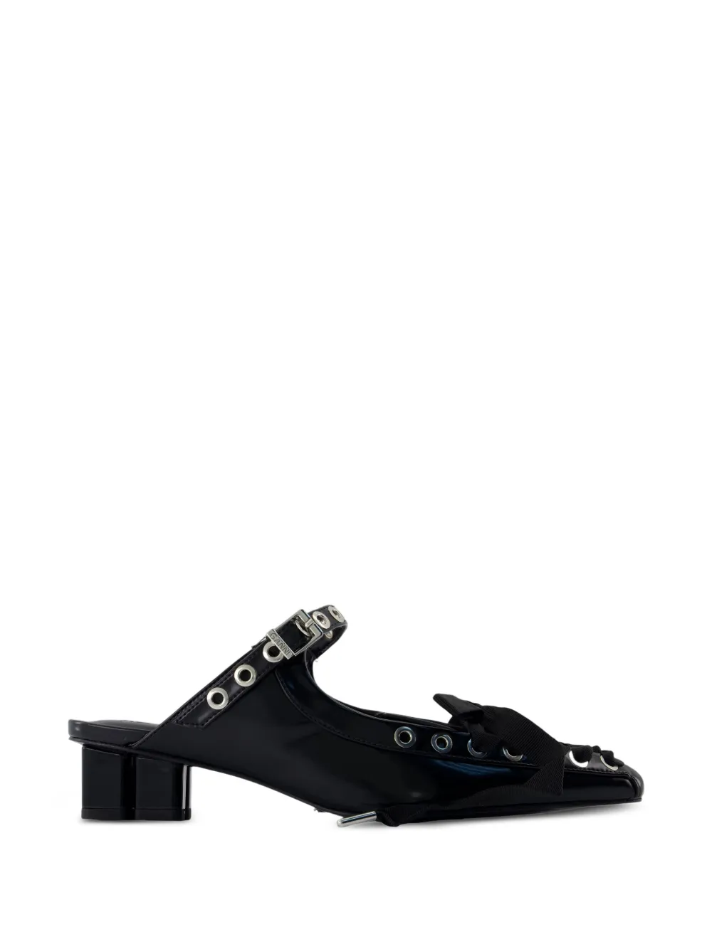 GANNI eyelets lace sandals - Nero