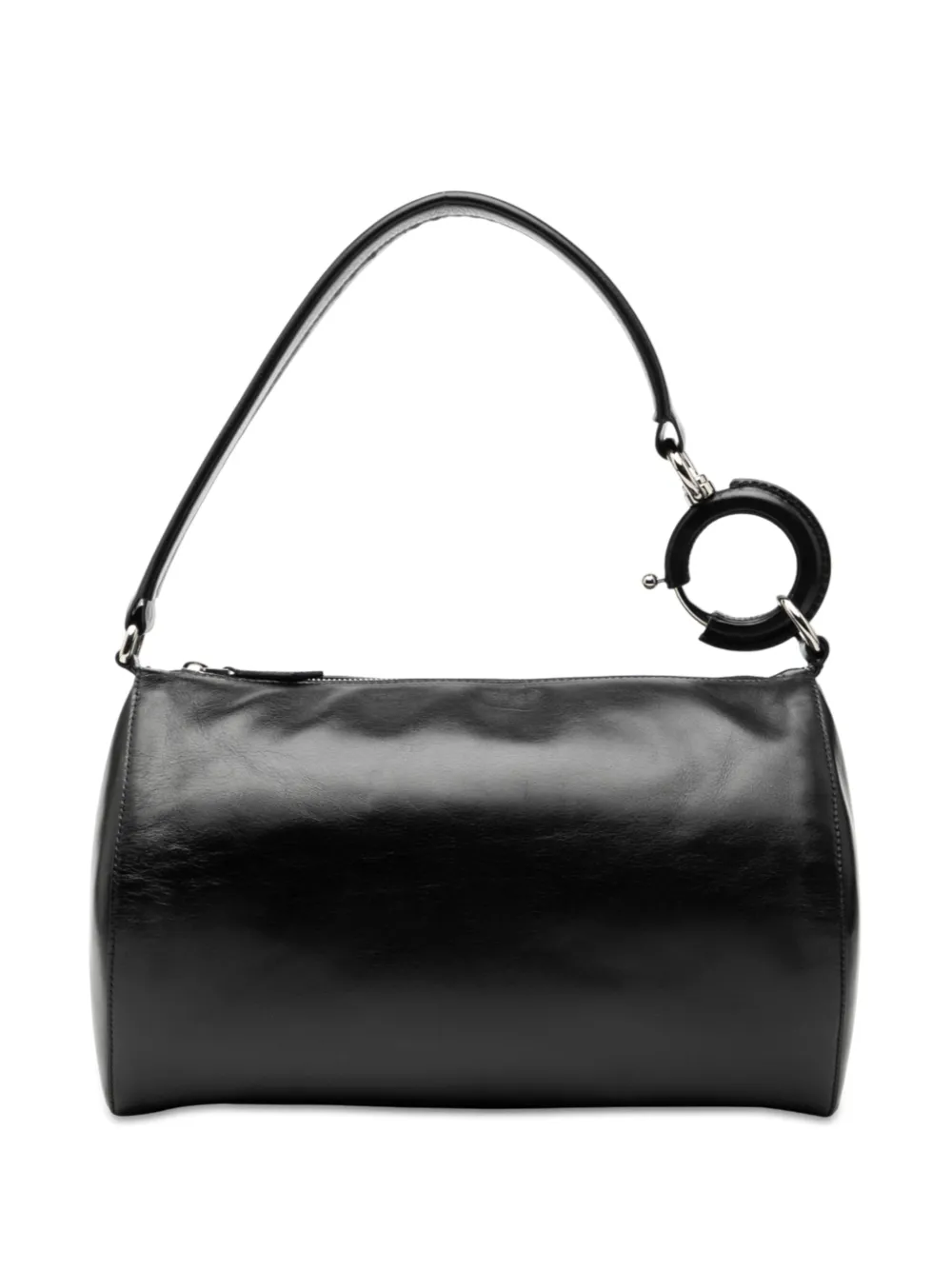 Burberry Pre-Owned 2018-2023 Leather Rhombi shoulder bag - Nero