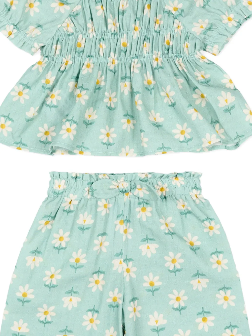 Mayoral Top en legging met bloemenprint Groen