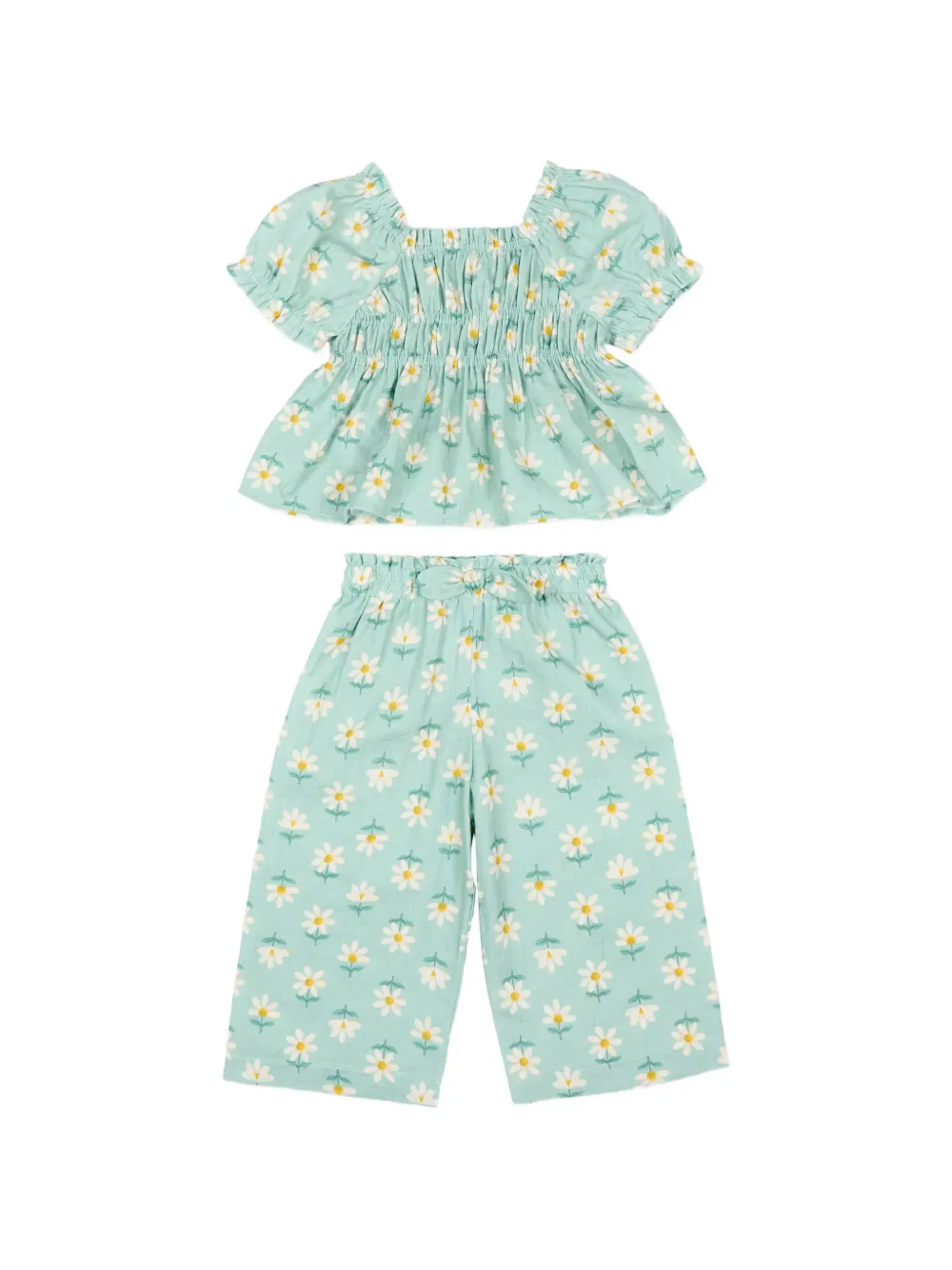 Mayoral floral-print trousers set - Verde