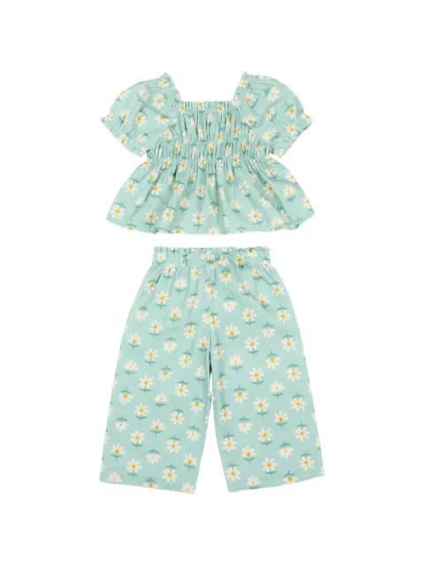 Mayoral floral-print trousers set