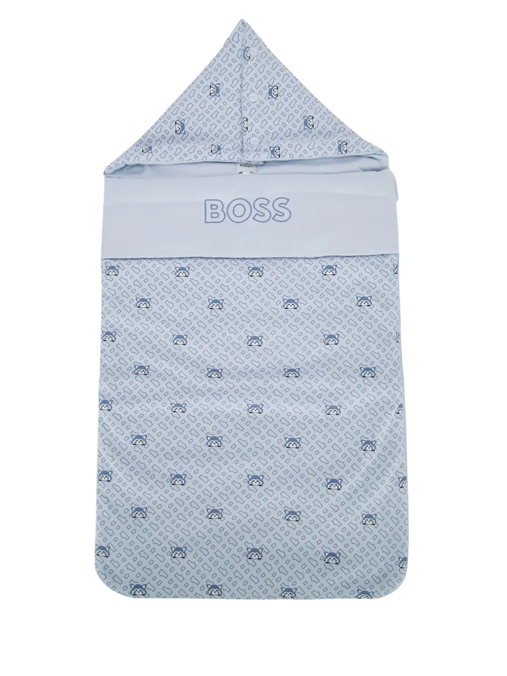 BOSS Kidswear patterned sleeping bag - Blu