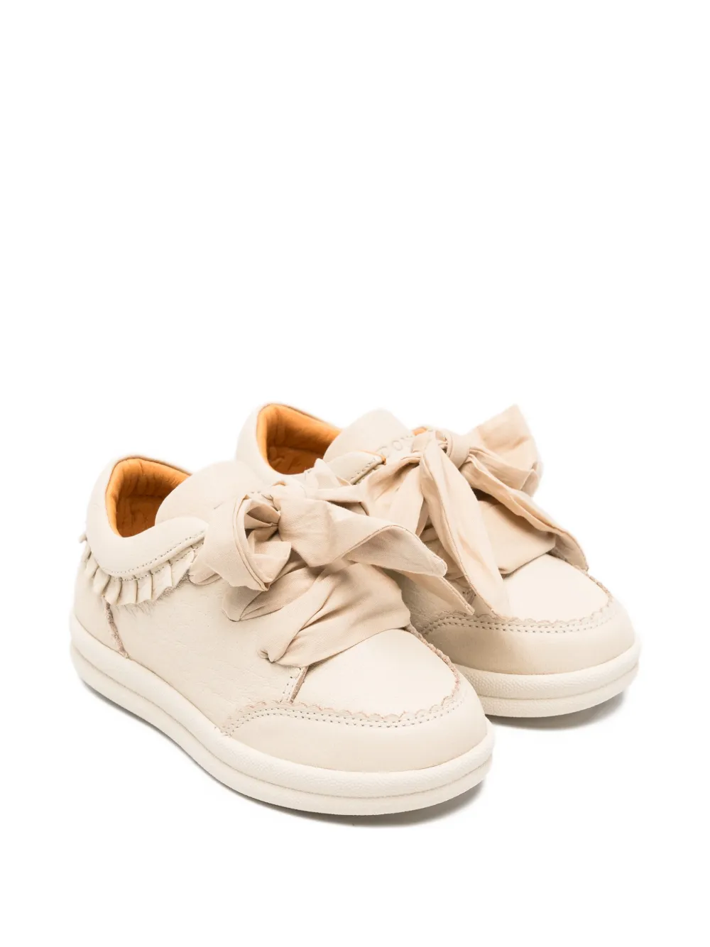 Donsje Lexley ruffled-trim sneakers - Toni neutri