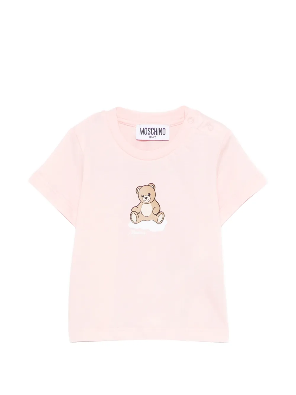 Moschino Kids teddy-print T-shirt - Rosa