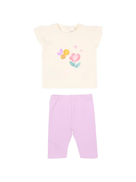 Mayoral floral-print leggings set