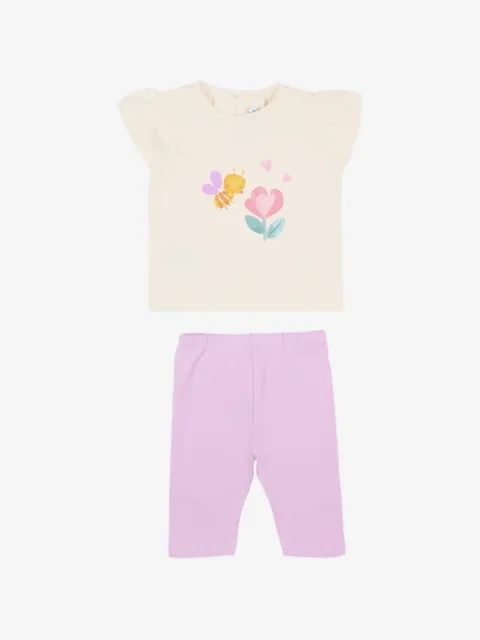 Mayoral legging en coton à fleurs