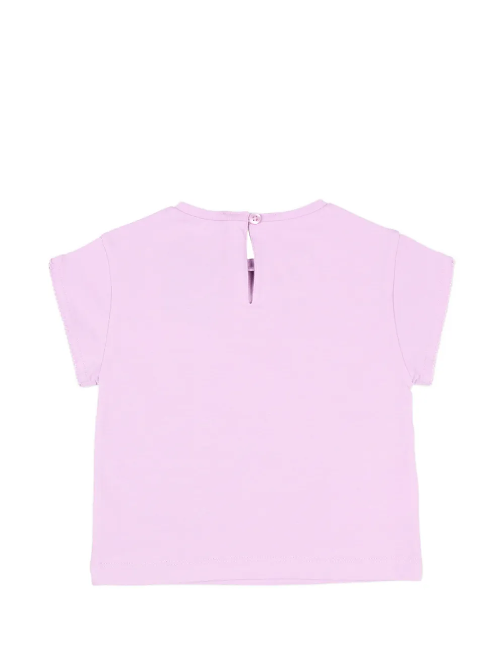 Mayoral T-shirt met bloemen-applicatie Paars