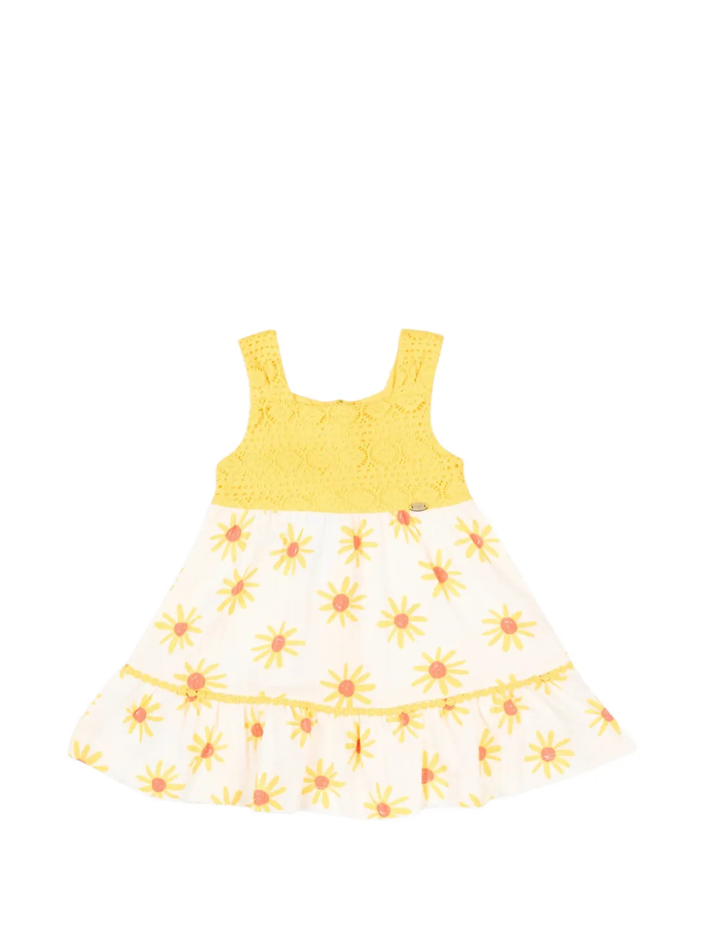 Mayoral Jurk met bloe print Wit