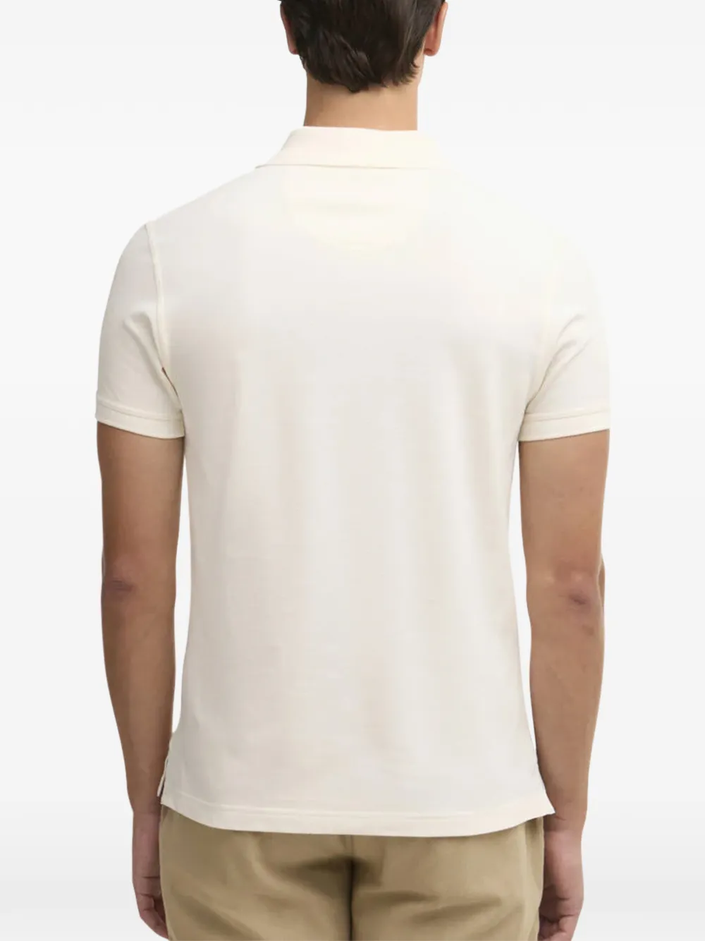 Barbour Poloshirt met geborduurd logo Beige