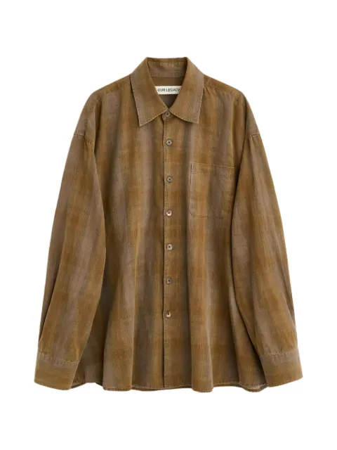 OUR LEGACY BORROWED checked shirt