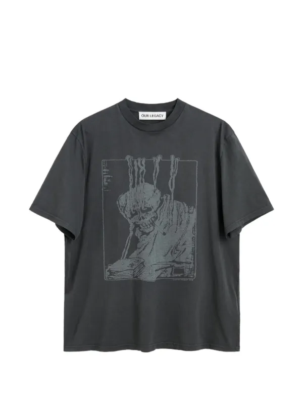 OUR LEGACY Box プリント Tシャツ | グレー | FARFETCH JP