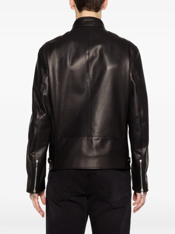 TAGLIATORE シングルライダース レザージャケット ブラック Tagliatore ライダースジャケット | ブラック | FARFETCH JP