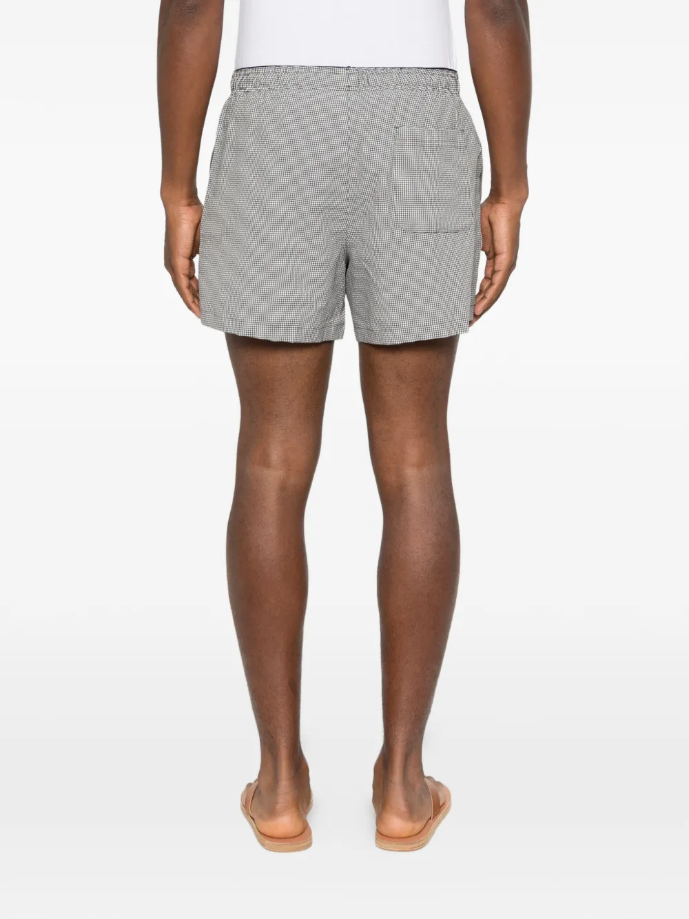 OUR LEGACY Geruite shorts Zwart