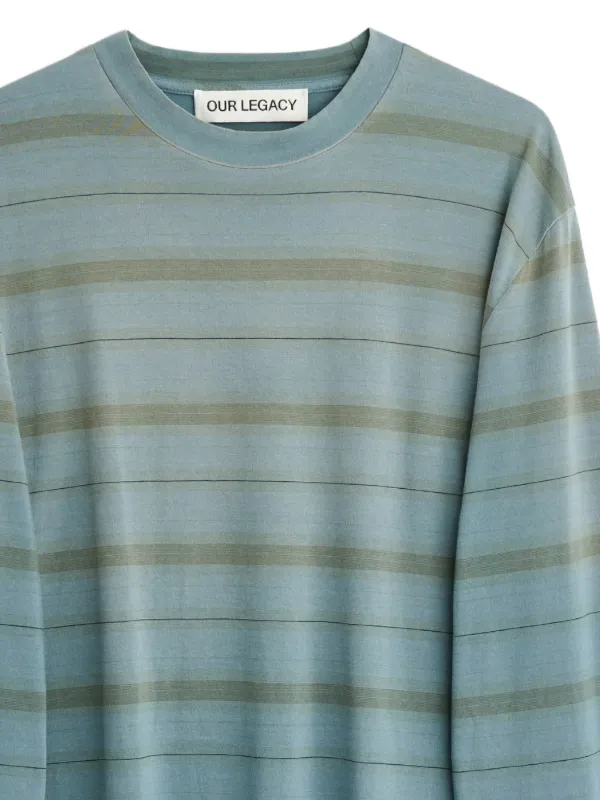 OUR LEGACY Box long-sleeve T-shirt | Blue | FARFETCH UK