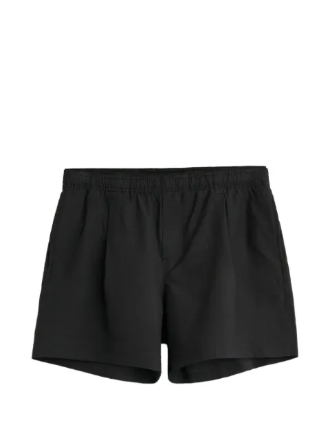 OUR LEGACY Seersucker pleated shorts
