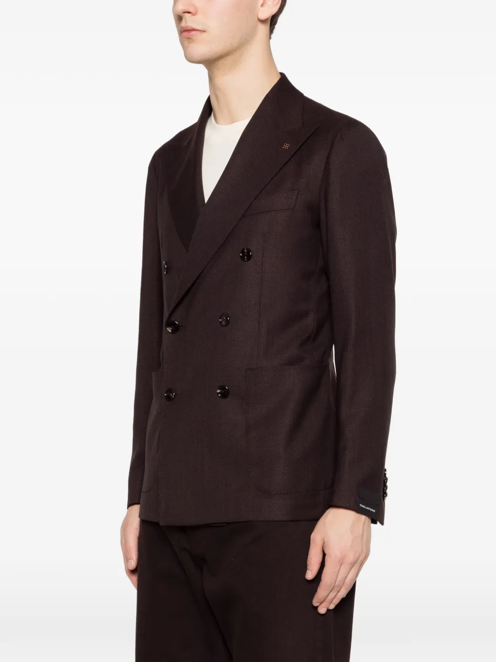 Tagliatore Blazer met dubbele rij knopen Bruin