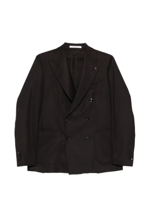 Tagliatore double-breasted peak-lapel blazer