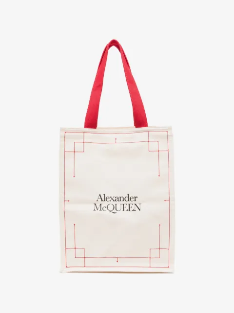 Alexander McQueen Pre-Owned tote con logo estampado 2020