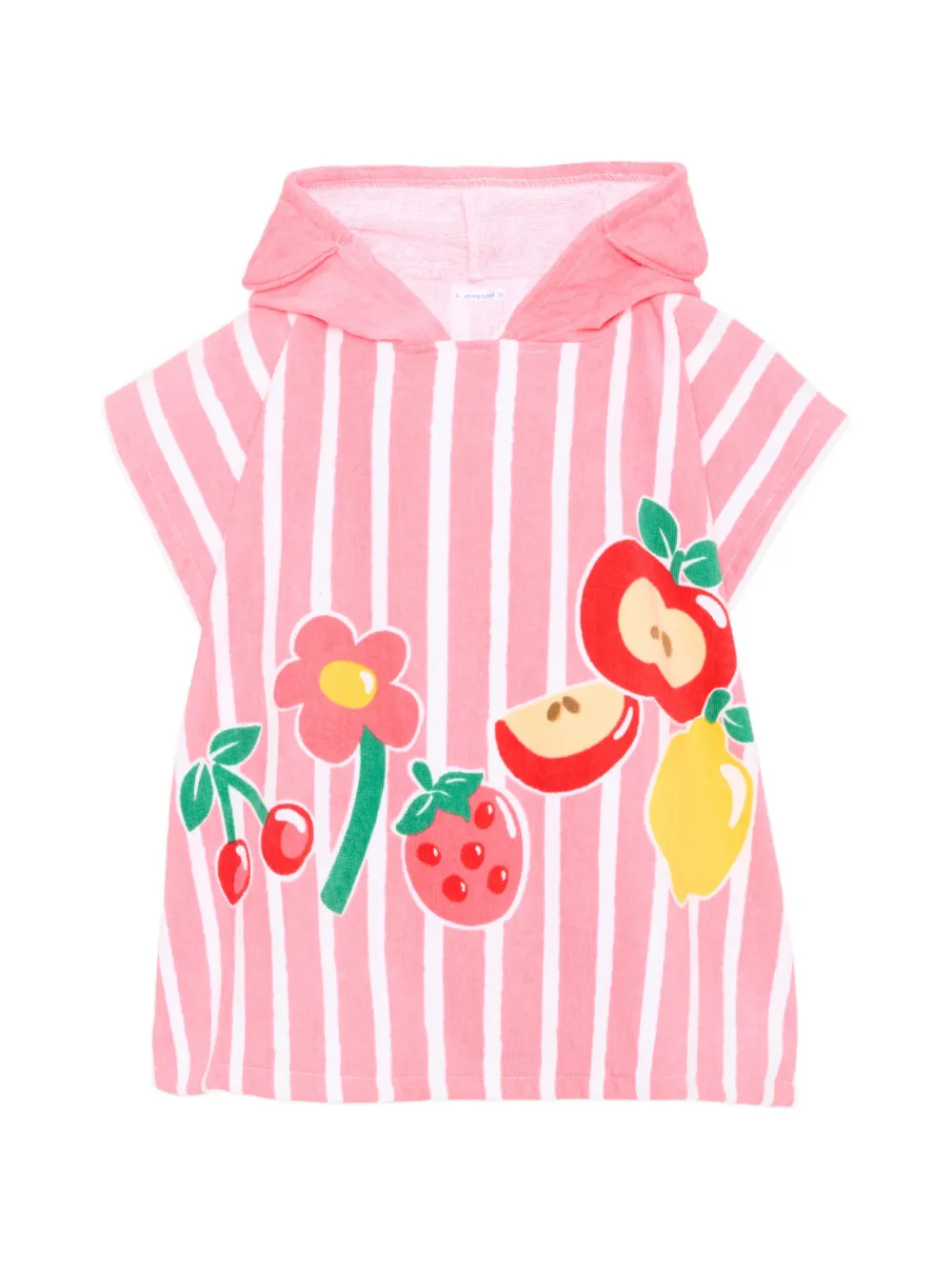 Mayoral striped hooded dressing gown - Rosa