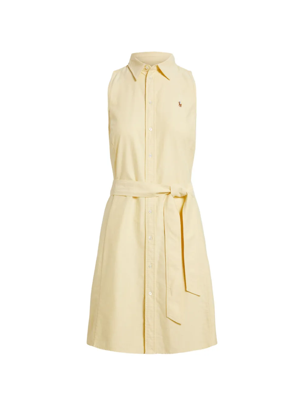 Polo Ralph Lauren belted sleeveless midi dress - Giallo