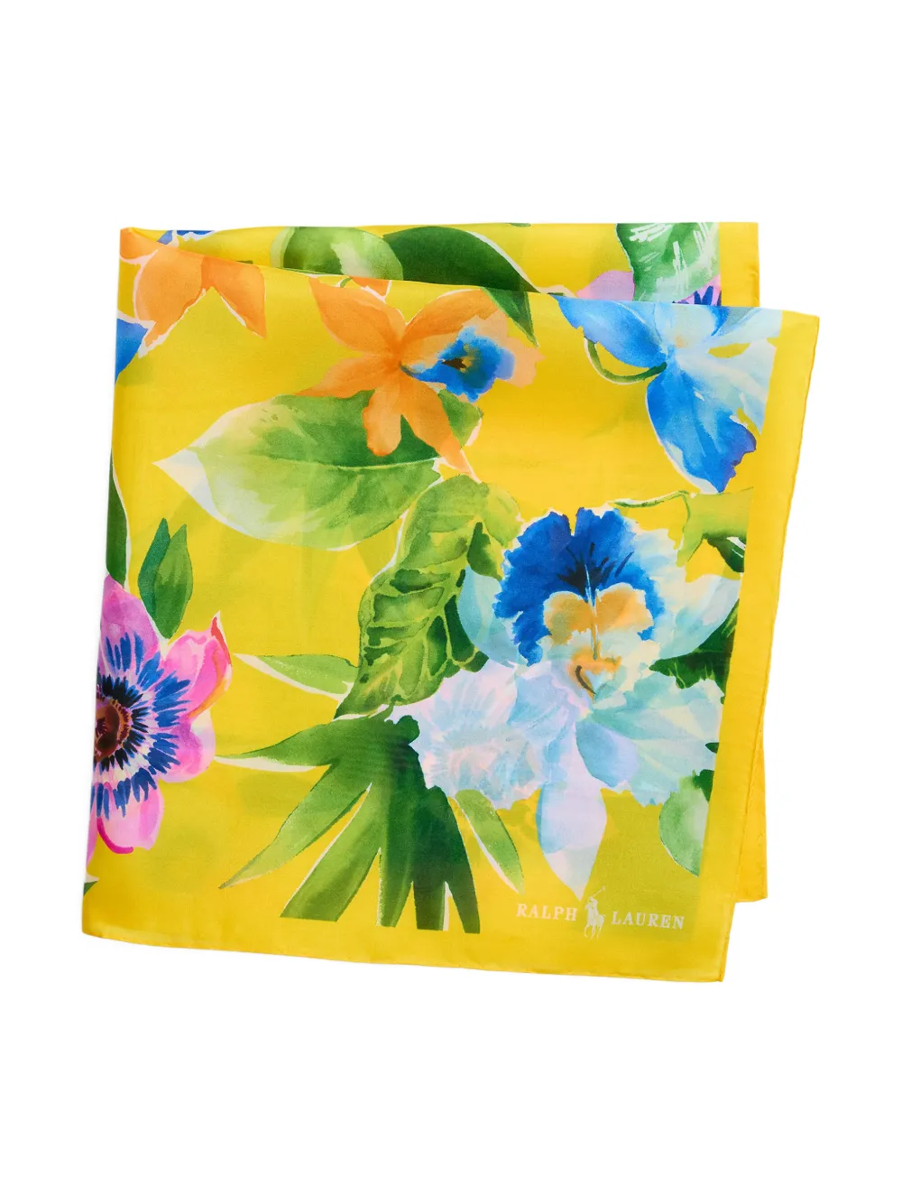 Polo Ralph Lauren Pochet met bloemenprint Geel