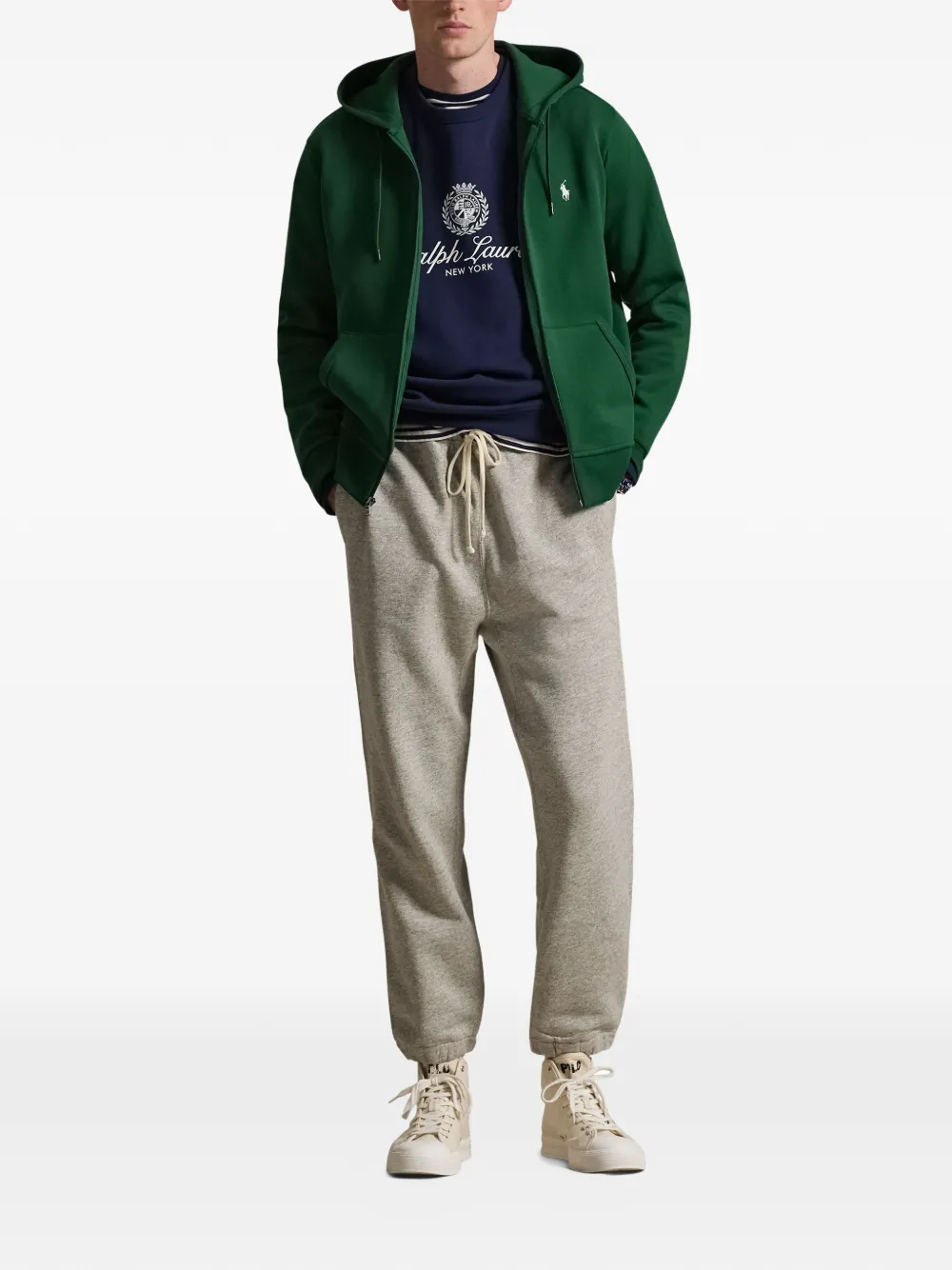 Polo Ralph Lauren Hoodie met rits Groen