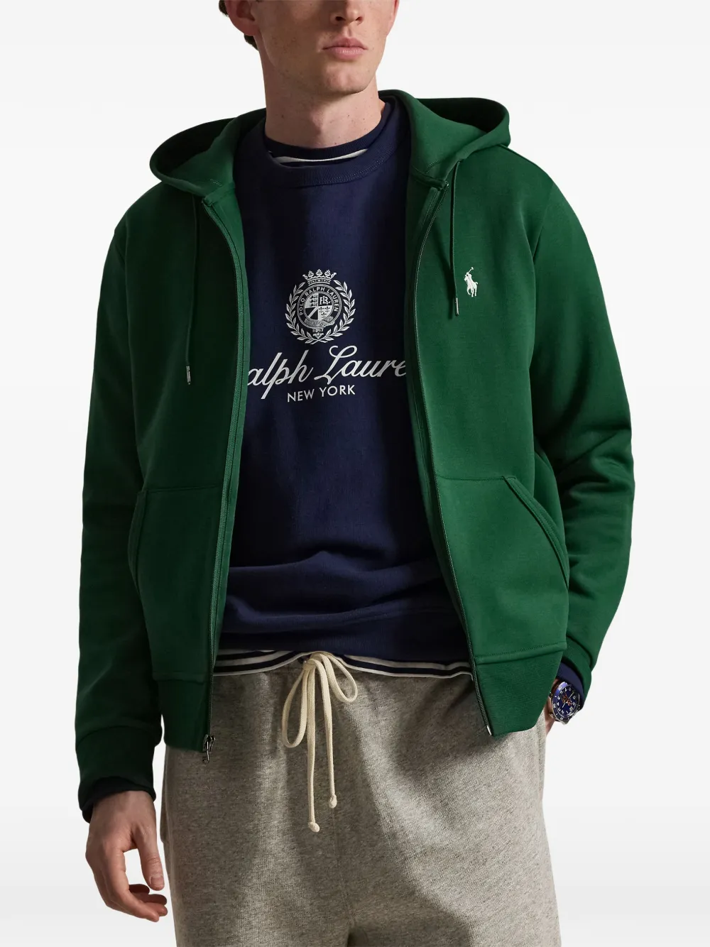 Polo Ralph Lauren Hoodie met rits Groen