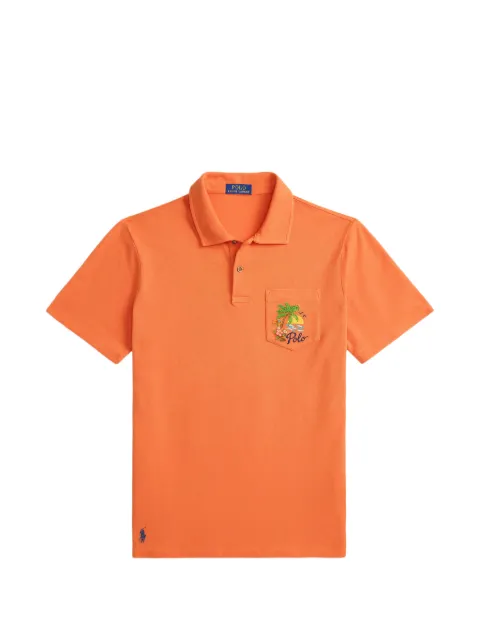 Polo Ralph Lauren embroidered-pocket polo shirt