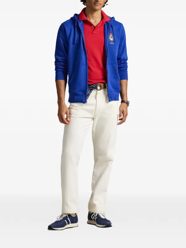 POLO RALPH LAUREN ジップアップパーカー ライトブルー Polo Ralph Lauren ジップアップ パーカー | ブルー | FARFETCH JP