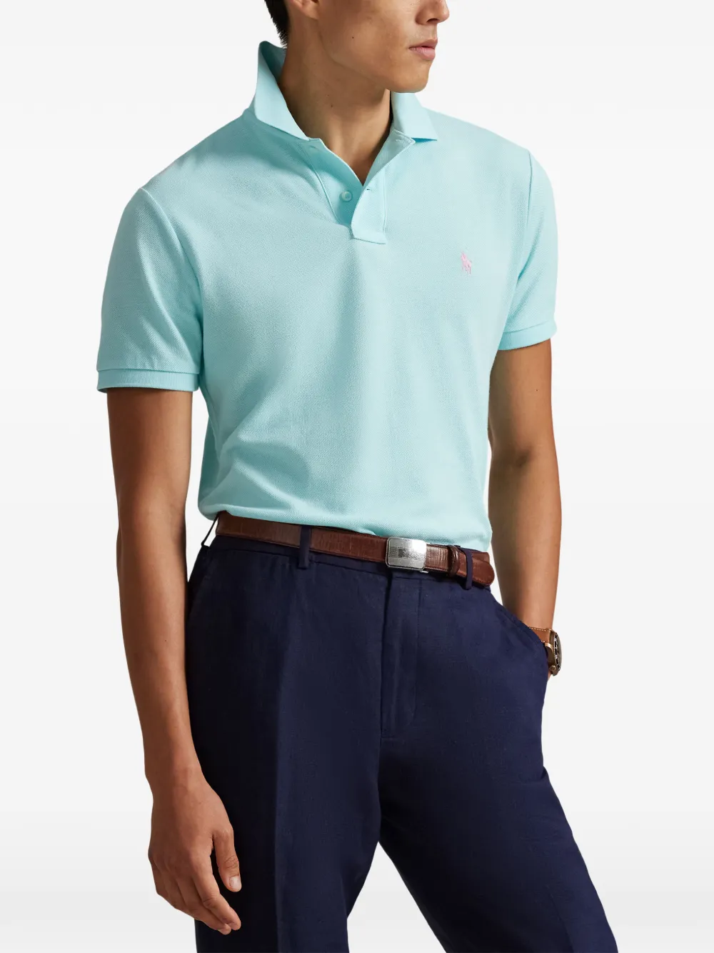 Polo Ralph Lauren Poloshirt met contrasterend logo Blauw