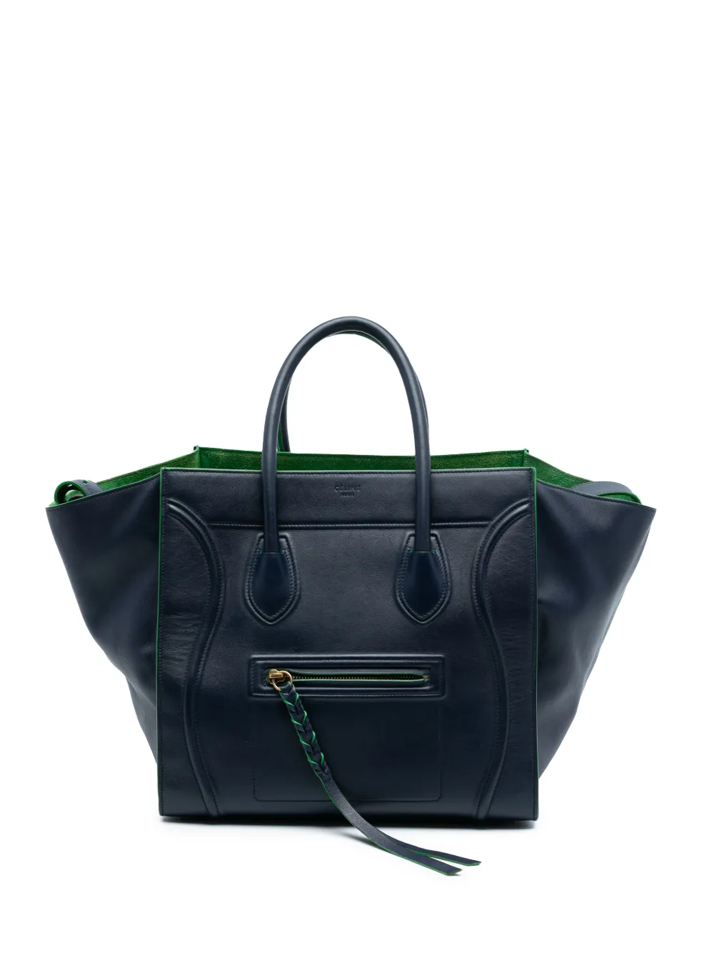 Celine Pre-Owned 2014 Medium Leather Phantom Luggage tote bag - Blu