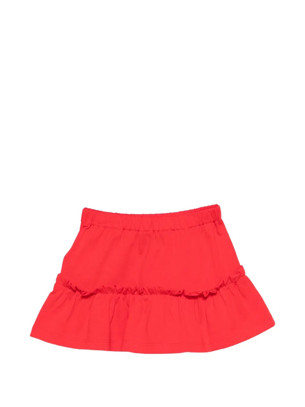  Moschino Kids Ruffled Bear-print Skirt - Red 