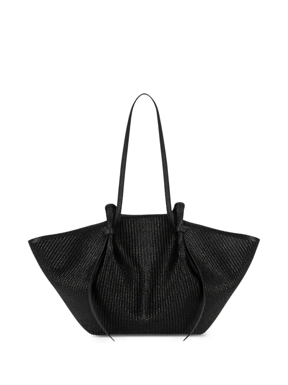 Yuzefi large Mochi leather shoulder bag - Nero